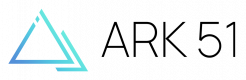 Ark 51 logo - gradient black text horizontal